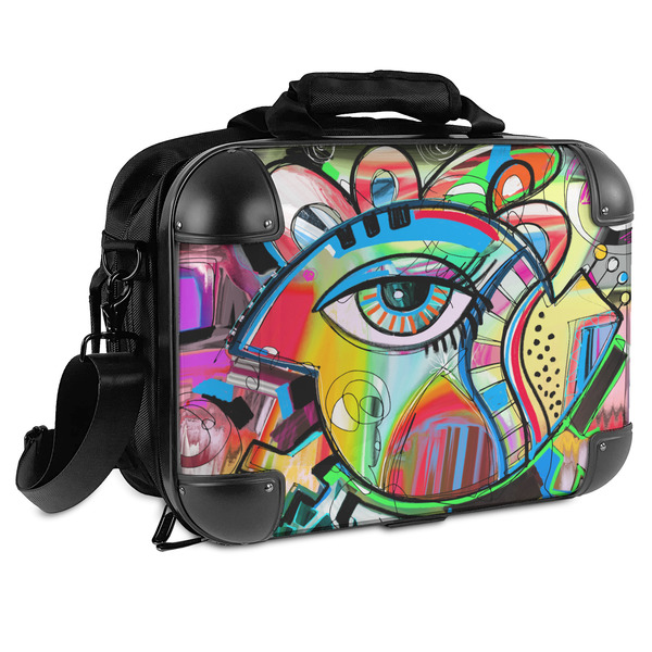 Custom Abstract Eye Painting Hard Shell Briefcase - 15"