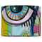 Abstract Eye Painting 16" Drum Lampshade - FRONT (Fabric)