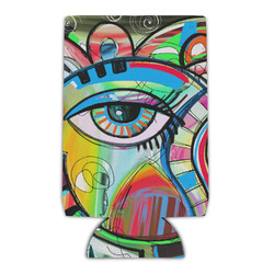 Abstract Eye Painting Can Cooler (16 oz)