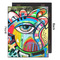 Abstract Eye Painting 16x20 Wood Print - Front & Back View