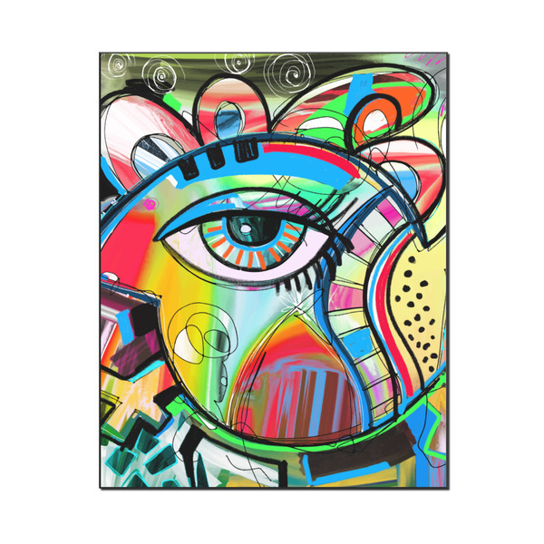 Custom Abstract Eye Painting Wood Print - 16x20