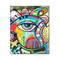 Abstract Eye Painting 16x20 Wood Print - Front View