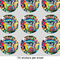 Abstract Eye Painting 2" Multipurpose Round Labels - Sheet