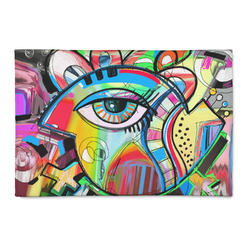 Abstract Eye Painting 2' x 3' Indoor Area Rug