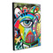 Abstract Eye Painting 20x24 Wood Print - Angle View