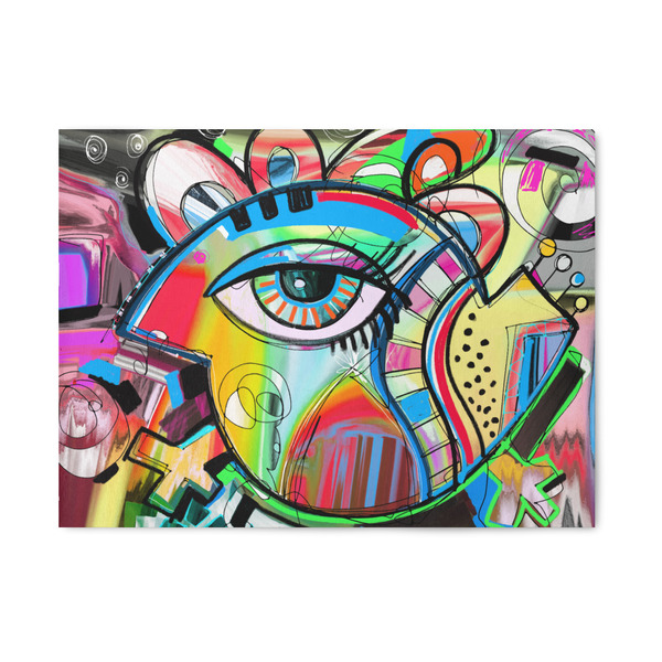 Custom Abstract Eye Painting 5' x 7' Patio Rug