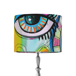 Abstract Eye Painting 8" Drum Lamp Shade - Fabric