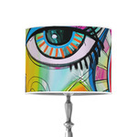 Abstract Eye Painting 8" Drum Lamp Shade - Poly-film