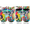 Abstract Eye Painting Adult Ankle Socks - Double Pair - Front and Back - Apvl