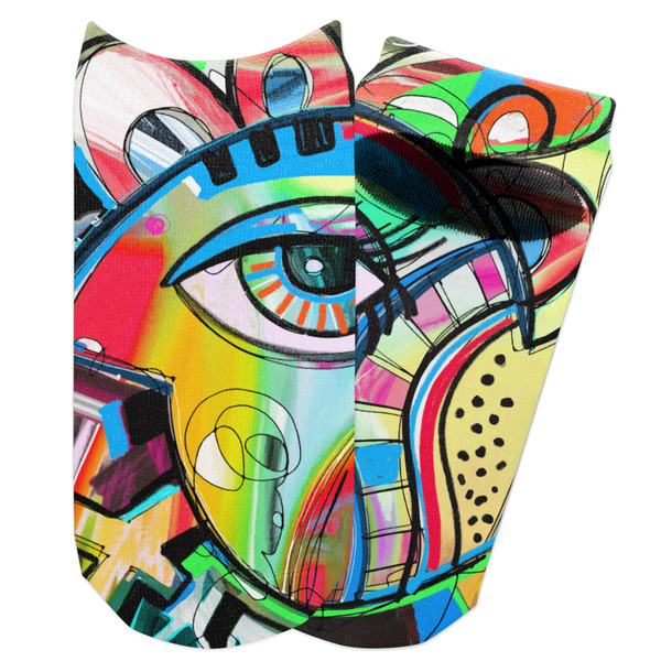 Custom Abstract Eye Painting Adult Ankle Socks