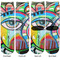 Abstract Eye Painting Adult Crew Socks - Double Pair - Front and Back - Apvl