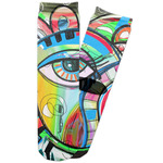 Abstract Eye Painting Adult Crew Socks