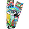 Abstract Eye Painting Adult Crew Socks - Single Pair - Front and Back