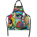 Abstract Eye Painting Apron With Pockets