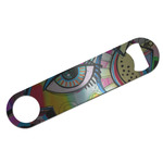 Abstract Eye Painting Bar Bottle Opener - Silver