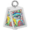 Abstract Eye Painting Bling Keychain - MAIN