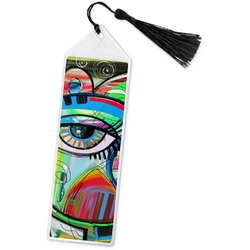 Abstract Eye Painting Book Mark w/Tassel