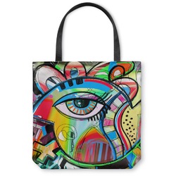 Abstract Eye Painting Canvas Tote Bag - Medium - 16"x16"