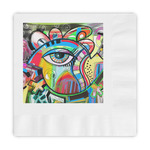 Abstract Eye Painting Embossed Decorative Napkins