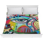 Abstract Eye Painting Comforter - King