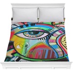 Abstract Eye Painting Comforter - Full / Queen