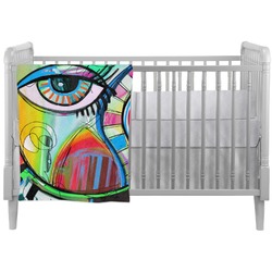 Abstract Eye Painting Crib Comforter / Quilt