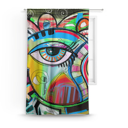 Abstract Eye Painting Curtain Panel - Custom Size