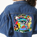 Abstract Eye Painting Twill Iron On Patch - Custom Shape - 3XL