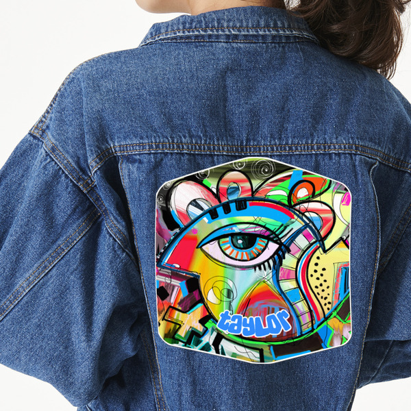 Custom Abstract Eye Painting Twill Iron On Patch - Custom Shape - 3XL