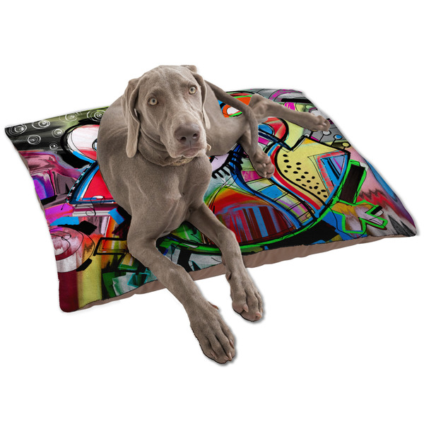 Custom Abstract Eye Painting Dog Bed - Large