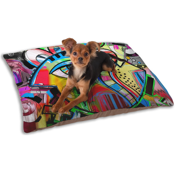 Custom Abstract Eye Painting Dog Bed - Small