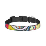 Abstract Eye Painting Dog Collar - Small