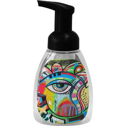 Abstract Eye Painting Foam Soap Bottle - Black