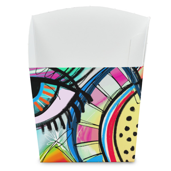 Custom Abstract Eye Painting French Fry Favor Boxes