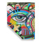 Abstract Eye Painting Garden Flags - Large - Double Sided - FRONT FOLDED