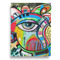 Abstract Eye Painting Garden Flags - Large - Double Sided - FRONT