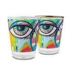 Abstract Eye Painting Glass Shot Glass - 1.5 oz