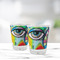 Abstract Eye Painting Glass Shot Glass - Standard - LIFESTYLE