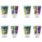 Abstract Eye Painting Glass Shot Glass - Standard - Set of 4 - APPROVAL