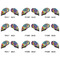 Abstract Eye Painting Golf Club Covers - APPROVAL (set of 9)