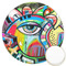 Abstract Eye Painting Icing Circle - Large - Front