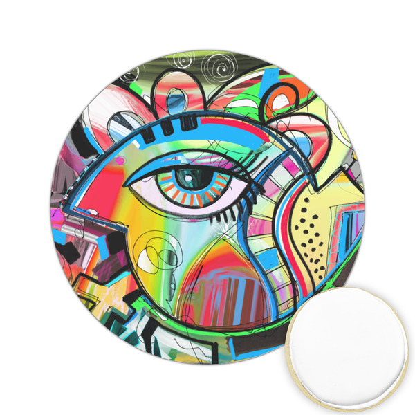 Custom Abstract Eye Painting Printed Cookie Topper - 2.15"