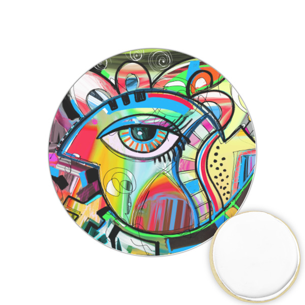 Custom Abstract Eye Painting Printed Cookie Topper - 1.25"