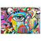 Abstract Eye Painting Indoor / Outdoor Rug - 2'x3' - Front Flat