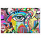 Abstract Eye Painting Indoor / Outdoor Rug - 5'x8' - Front Flat