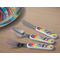 Abstract Eye Painting Kids Flatware w/ Plate