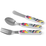 Abstract Eye Painting Kid's Flatware