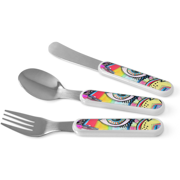 Custom Abstract Eye Painting Kid's Flatware