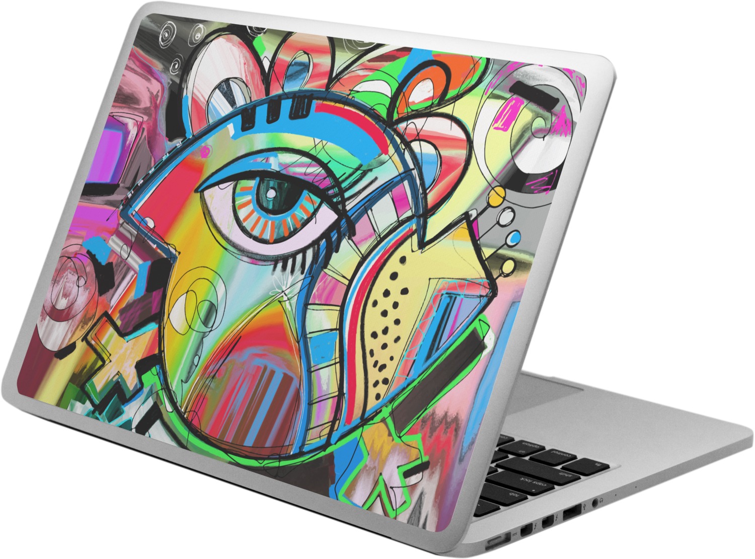 Custom Abstract Eye Painting Laptop Skin Custom Sized