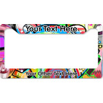 Abstract Eye Painting License Plate Frame - Style B